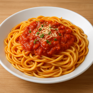 Spaguetti in Tomatos Souce