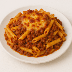 Ground Beef Baked ziti