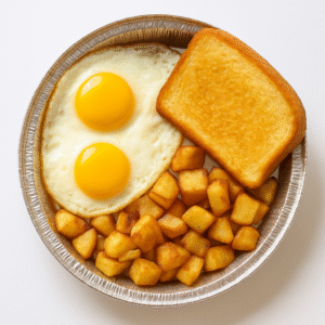 Two Eggs Any Style With Home Fries or French Fries & Toast